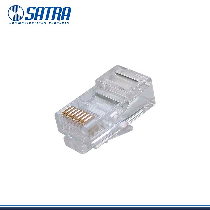 Conector Rj45 Cat6 Satra Internet Soporta Hasta 10gbps